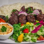 Beef kebab plate